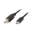 lanberg usb cm usb bm 20 cable 18m ferrite black photo