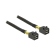 delock 83386 cable mini sas hd sff 8643 mini sas hd sff 8643 05 m photo