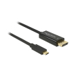 delock 85257 cable usb type c male displayport male dp alt mode 4k 60 hz 3 m black photo