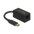 delock 65904 adapter superspeed usb type c male gigabit lan compact black photo