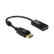 delock 62609 adapter displayport 12 male hdmi female 4k passive black photo