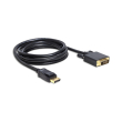 delock 82591 cable displayport 12 male dvi 24 1 male passive 2 m black photo