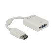 delock 61766 adapter displayport 12 male vga female passive white photo