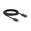 delock 82435 cable displayport 11 male high speed hdmi a male passive 3 m black photo