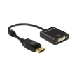 delock 62599 adapter displayport 12 male dvi female 4k active black photo