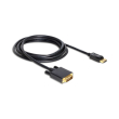 delock 82592 cable displayport 13 male dvi 24 1 male passive 3 m black photo