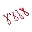corsair diy cable premium sleeved i o cable extension kit red photo