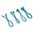 corsair diy cable premium sleeved i o cable extension kit blue photo