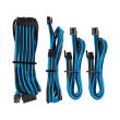 corsair diy cable premium individually sleeved dc cable starter kit type4 gen4 blue black photo