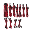 corsair diy cable premium individually sleeved dc cable pro kit type4 gen4 red black photo