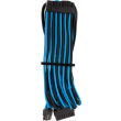 corsair diy cable premium individually sleeved atx 24 pin type4 gen4 blue black photo