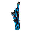 corsair diy cable premium individually sleeved pcie cable type4 gen4 blue black photo