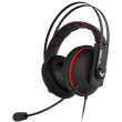 asus tuf gaming h7 core over ear gaming headset red photo