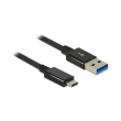 delock 83983 cable usb 31 gen 2 type c male usb type a male 1 m coaxial black premium photo