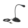 delock 65871 usb gooseneck microphone with base and mute on off button photo