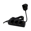 rev multiple socket outlet 3 1 fold 2m black powersplit 0012312514 sw photo