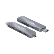 delock 42616 external enclosure for m2 nvme pcie ssd with usb type c and type a male photo