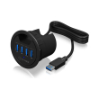 raidsonic icy box ib hub1403 usb 30 in desk hub with 4 ports 60mm photo