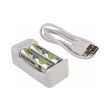 ansmann charger basic ii incl 2 x aa 1300mah akku photo