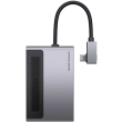 baseus magic multifunctional type c hub hdmi 4k 100w pd charger usb 30 type c card reader grey photo