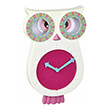 tfa 60305202 white pink lucy kids pendulum clock owl photo