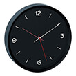 tfa 60305601 black analogue wall clock photo