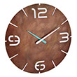 tfa 60353608 wall clock contour rust white photo