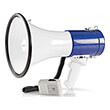 nedis meph200wt megaphone 25w detachable microphone white blue photo