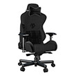 anda seat gaming chair t pro ii black fabric with alcantara stripes photo