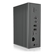 icy box ib dk2262ac usb type c type a dock with triple video output photo