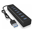 icy box ib hub1700 u3 7 port hub with usb type a interface and power supply photo
