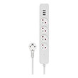 savio lz 12 surge protector 4 sockets with 3xusb a fast charge 15m photo