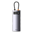 baseus metal gleam series 4 in 1 hub 3x usb 30 type c grey photo