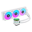 lian li galahad ii trinity 360 white aio gpu liquid cooler with argb fans photo