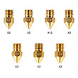 crealitymk8 nozzles kit 24 pcs 02mm2 03mm 2 04mm12 05mm2 06mm 2 08mm2 10mm2 photo