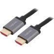 logilink cha0105 hdmi cable a m to a m 8k 60 hz alu black grey 2m photo