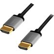 logilink cha0102 hdmi cable a m to a m 8k 60 hz alu black grey 3m photo