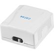 logilink np0097 cat6a wall outlet 2x rj45 shielded pure white photo