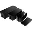 logilink kab0077 cable box set 3 sizes black photo
