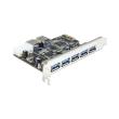 delock 89355 5 x usb 30 pci express card photo