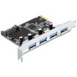 delock 89297 4 x usb 30 pci express card photo