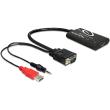 delock 62408 vga male to hdmi female with audio photo