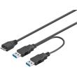 goobay 95746 usb30 dual power superspeed cable 03m photo