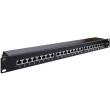 goobay 90854 24 port stp cat6a 1u 19 patch panel black photo