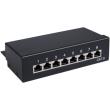 goobay 96105 8 port stp cat6 1u patch panel black photo