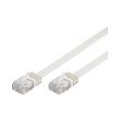goobay 93357 u utp flat patchcable cat5e 05m white photo