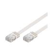 goobay 93361 u utp flat patchcable cat5e 5m white photo