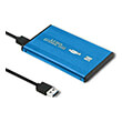 qoltec external hard drive case hdd ssd 25 sata3 usb 30 blue photo
