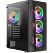 case aerocool prism g bk v3 midi tower tempered glass black photo