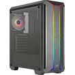case aerocool skyline argb with argb back fan midi tower tempered glass black photo
